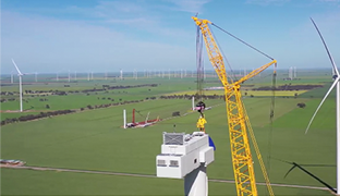 Our dedicated wind team has been busy successfully installing Australia’s largest wind turbines