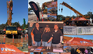 Our Bunbury team showcased our Liebherr 90t All Terrain Crane at the Talison Lithium Mine Open Day in Greenbushes, delighting both kids and adults with a great display and plenty of merchandise.